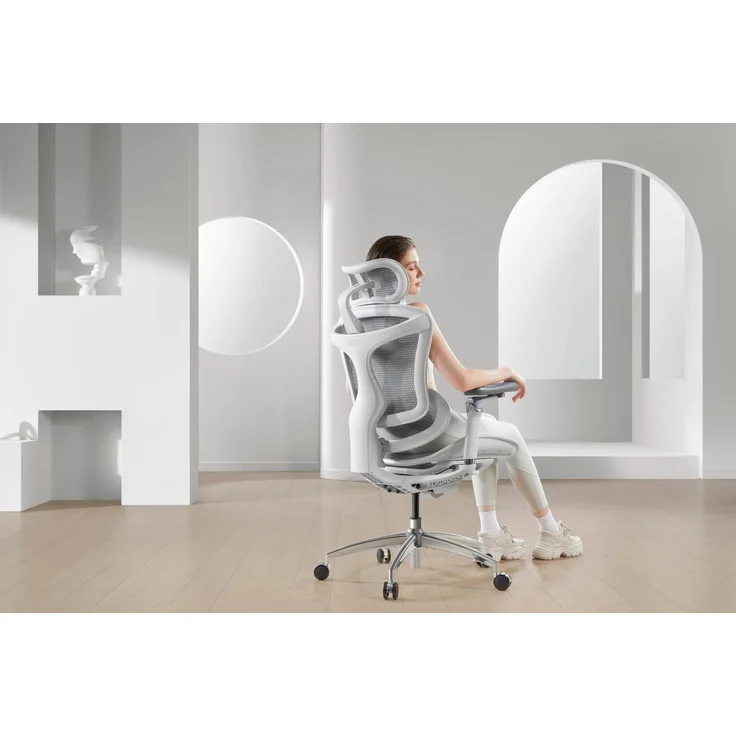 Sihoo 'Doro C300 Pro' ergonomischer Schreibtischstuhl, 130 x 75,5 cm, in Weiß – Bild 7