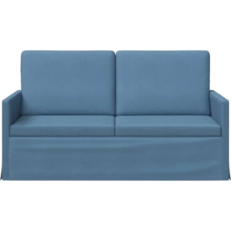 vidaXL 2-Sitzer Sofa Blau 150 x 81 x 82 cm Cordstoff 42041103 – Bild 2