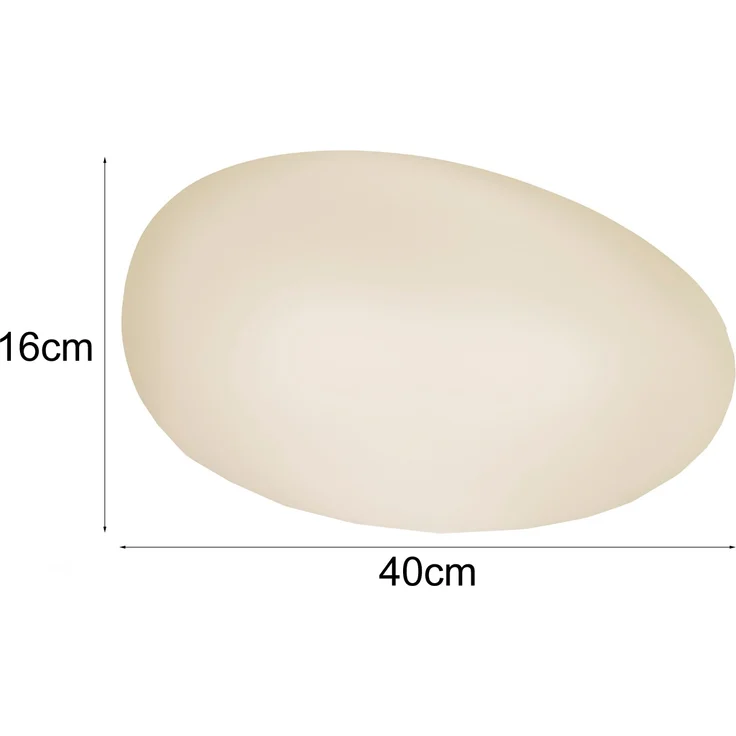 Smartwares LED Solarleuchte Stein OSL-50016 weiß Ø 40 cm RGBW – Bild 3