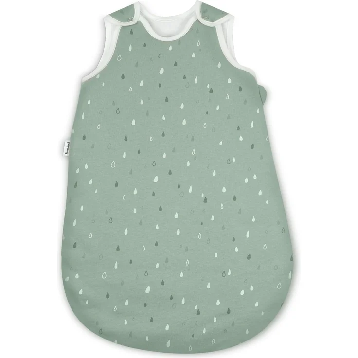 Ehrenkind® Baby Sommerschlafsack Rund | Bio-Baumwolle | Sommer Schlafsack Gr. 50/56 Jade Tropfen | Schlafsack Baby Schlafsack Kinder – Bild 1