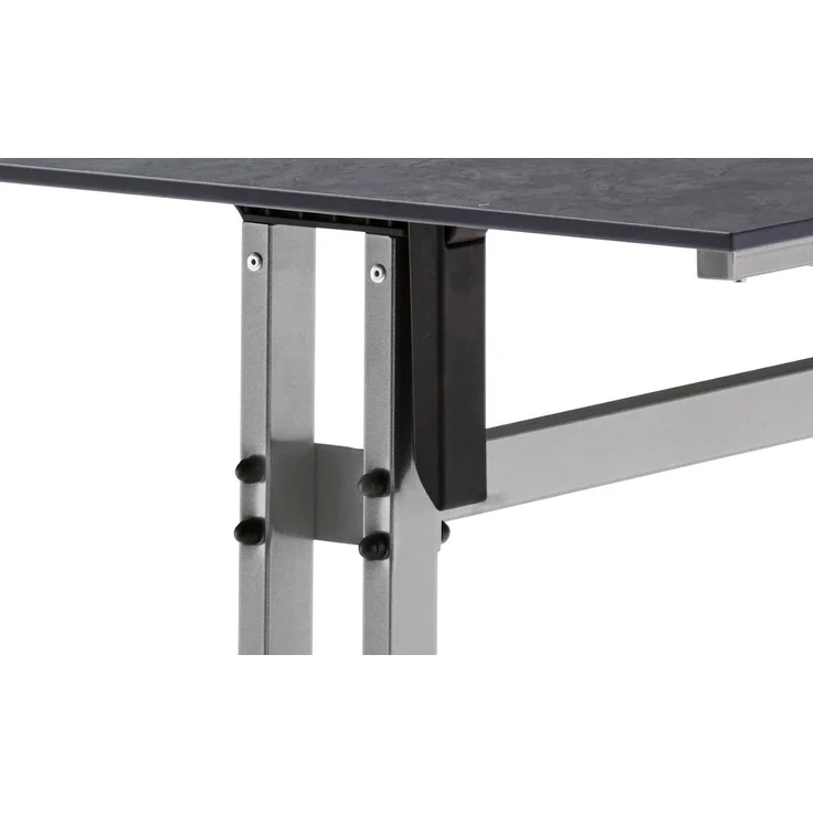 Sieger 5330-21 Party-Klapptisch mit Polytec Tischplatte, Stahlrohr Beton, hell 80 x 73 x 80 cm – Bild 4