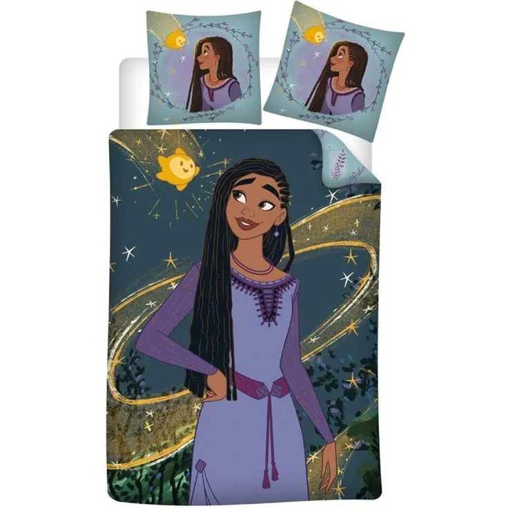 Disney Wish Asha Wende Bettwäsche 2tlg 135 x 200 cm 100% Baumwolle