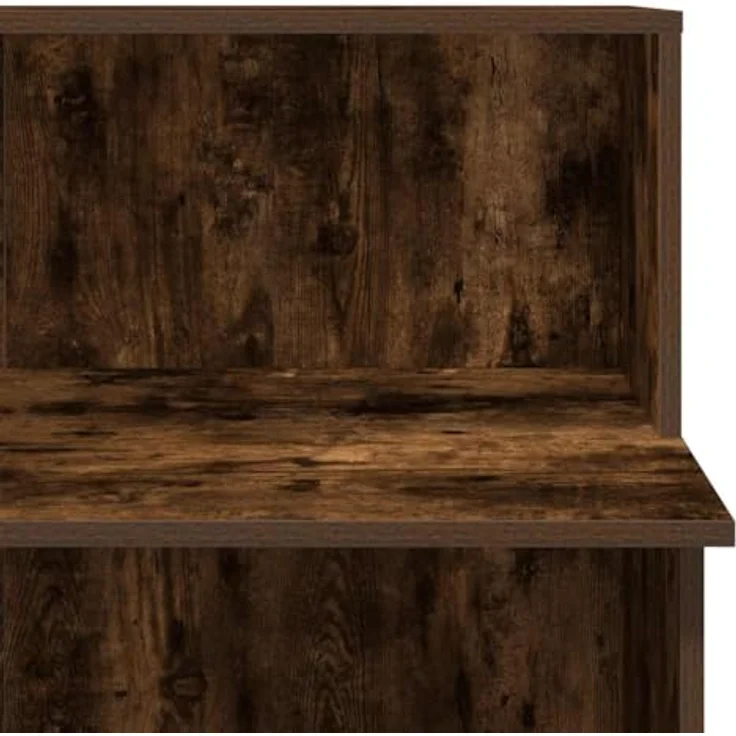 vidaXL Empfangstheke Räuchereiche 100x50x103,5 cm Holzwerkstoff 859028 – Bild 9