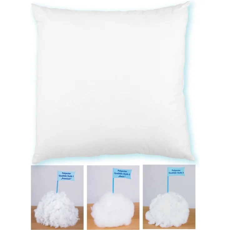 Arsvita Füllkissen Kissenfüllung mit Feder,Polyester Füllung 30 x 30 cm Polyester - Premiumfüllung – Bild 1