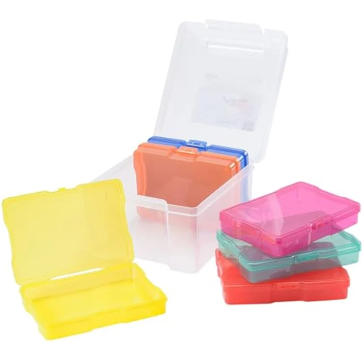 Vaessen Creative Farbige Staubox mit 6 Boxen, 21 x 18,5 x 14 cm – Bild 3