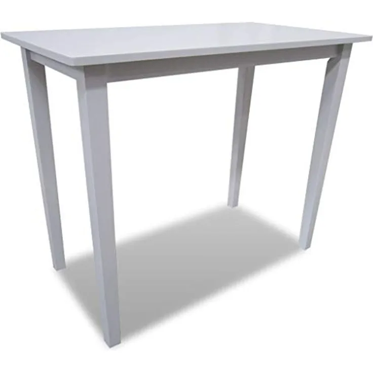 vidaXL Bartisch Holz Weiß 241701