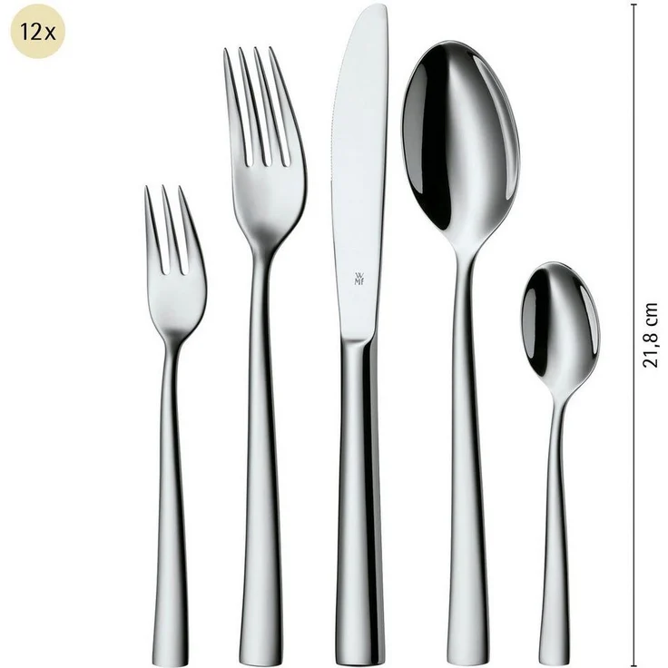 WMF 'Philadelphia' Besteckset, Edelstahl silber, 60-tlg. – Bild 3