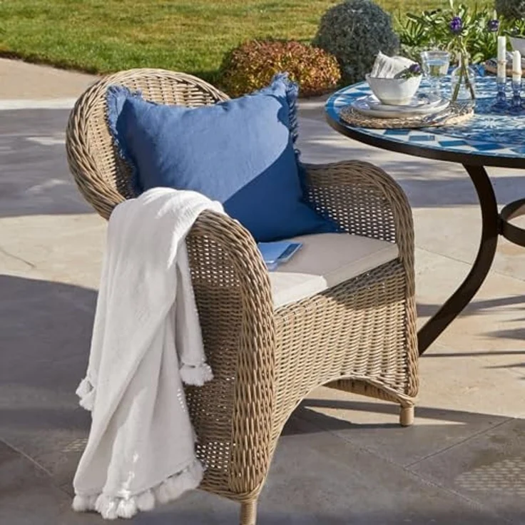 Mirabeau Kissenhülle Kissenhülle 2er Set Quebo türkis/blau – Bild 4