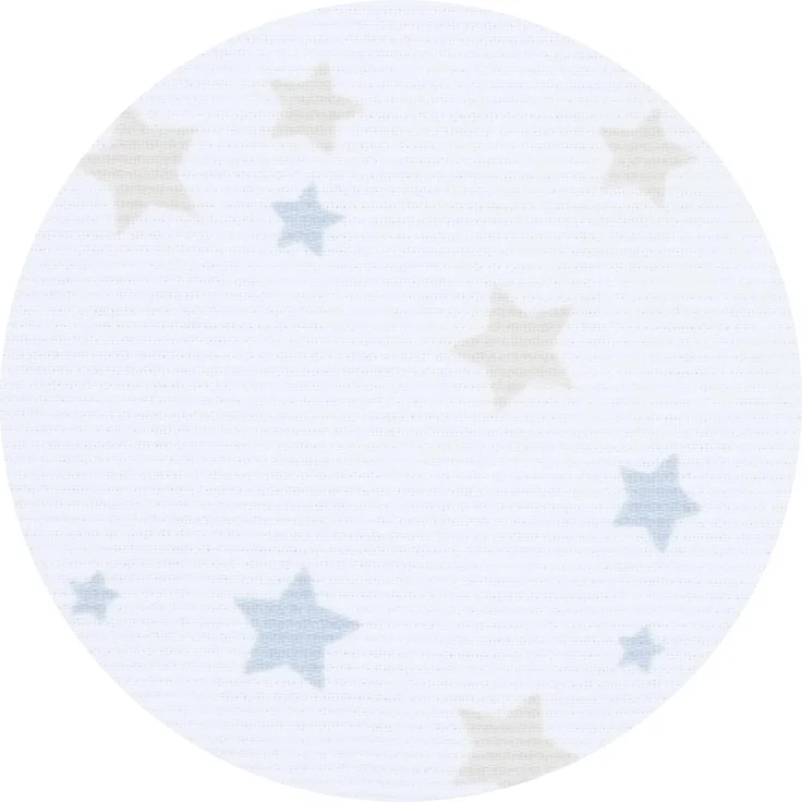 babybay Nestchen Piqué passend für Modell Boxspring XXL, weiß Sternemix sand/azurblau – Bild 4