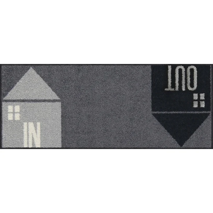 Salonloewe Fußmatte Salonloewe IN AND OUT Fußmatte Wohnmatte 30x75 cm, Rechteckig, Höhe: 7 mm, In- und Outdoor, waschbar bei 40° Grad und trocknergeeignet – Bild 1