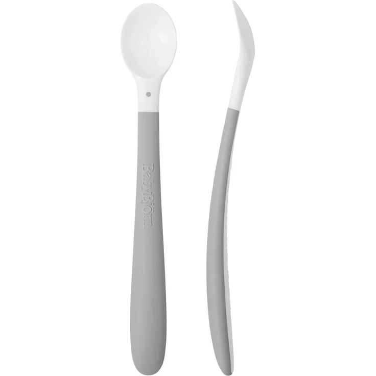 BabyBjörn Fütterlöffel, 2er-Pack, Grau