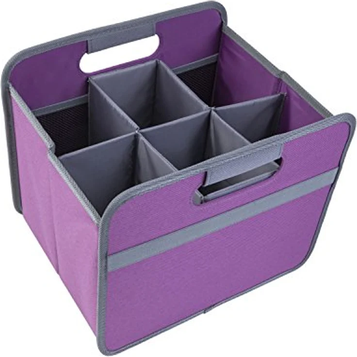 Meori Aufbewahrungsbox Klappbox Ordnungssystem Flascheneinsatz grau – Bild 2