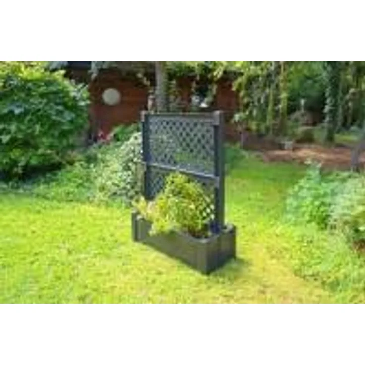 Pflanzkasten groß mit Zentralspalier (2-tlg.) 100 cm, anthrazit