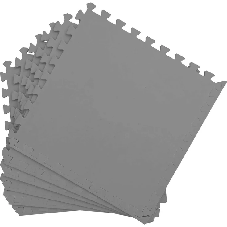 vidaXL Pool Bodenschutzmatte 50 Stk. Grau 18 m² EVA-Schaum 3433298 – Bild 3