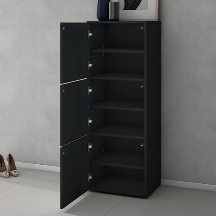doporro Schuhschrank Schuhregal Schuhständer mit 3 Fächern Schuhschrank02 – Bild 6
