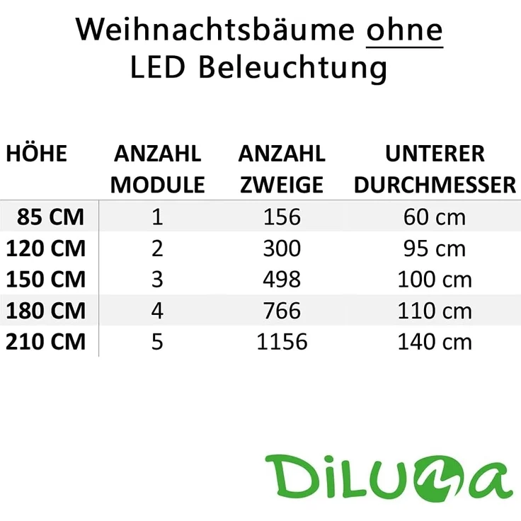 DILUMA Künstlicher Weihnachtsbaum Spritzguss Weihnachtsbaum Künstlich wie echt Tannenbaum Christbaum – Bild 8