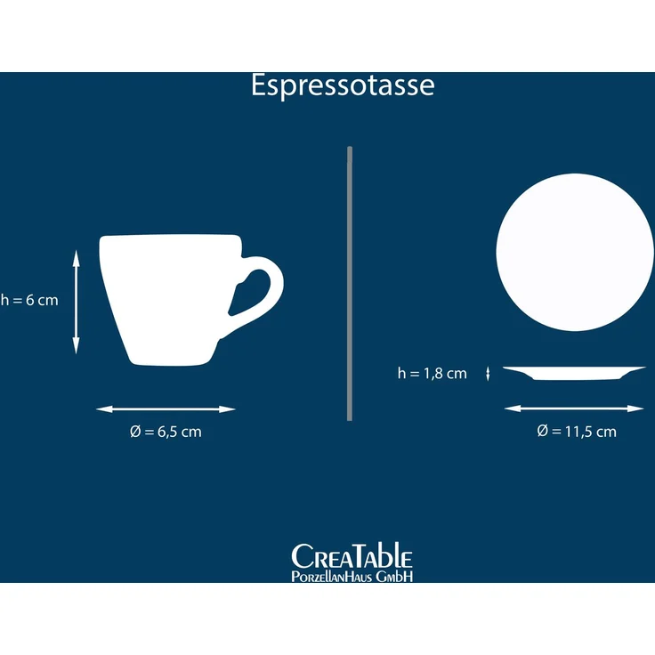 Golden Days Weiss, Espressoset 12-tlg (mo) – Bild 6
