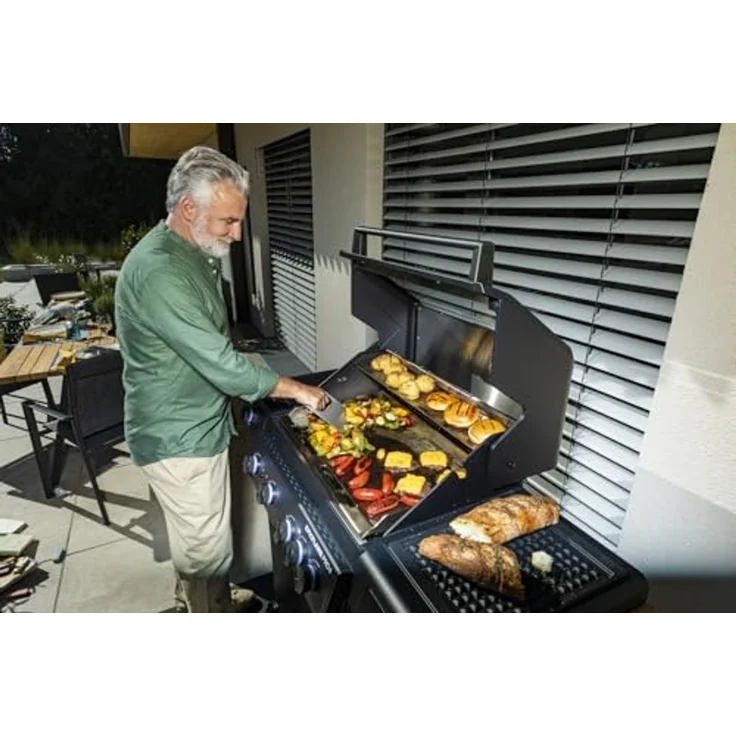 Rösle Gasgrill EPICFLAME PRO 4 Schwarz mit PRIMEZONE und Backburner 251165 – Bild 5