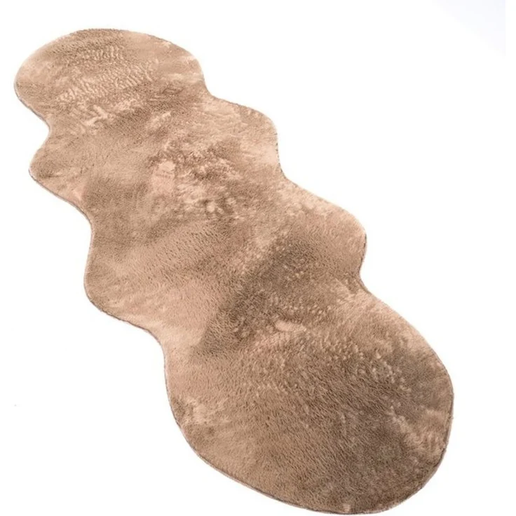 Paco Home Fellteppich Pelt 640, fellförmig, Höhe: 16 mm, Kunstfell, Uni Farben, sehr weicher Flor – Bild 4