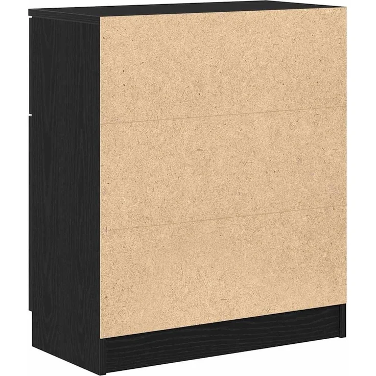 vidaXL Sideboard Schwarz Eichen-Optik 60 x 30 x 70 cm Holzwerkstoff 862738 – Bild 5