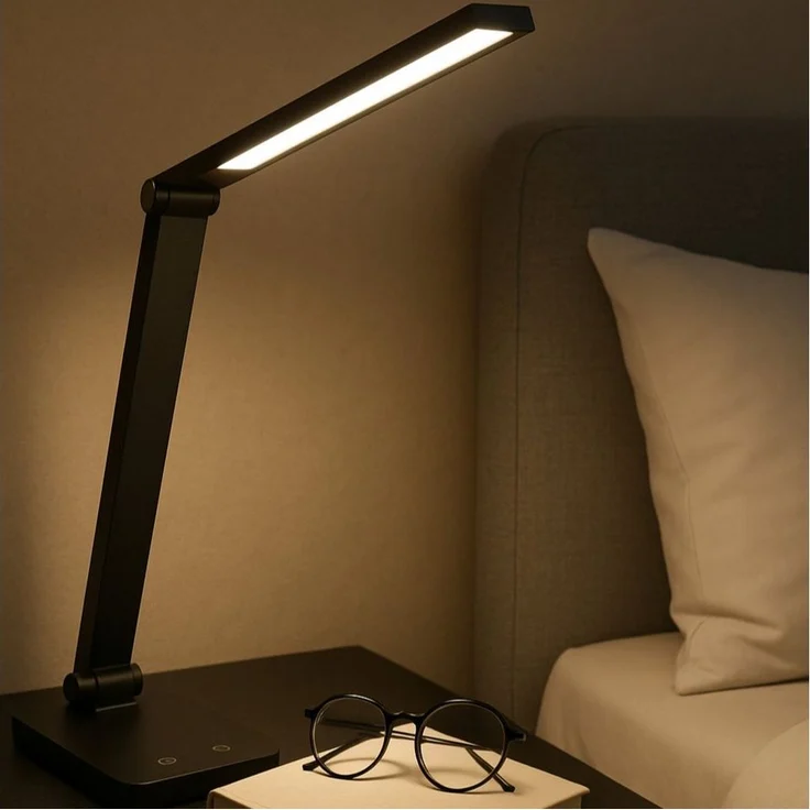 Brilliant LED Tischleuchte Lomina, Dimmfunktion, Farbsteuerung, USB-Anschluss mit Ladefunktion, LED fest integriert, warmweiß - kaltweiß, 550 Lumen, 3000-6500K, dimmbar, USB, 38x11 cm – Bild 1