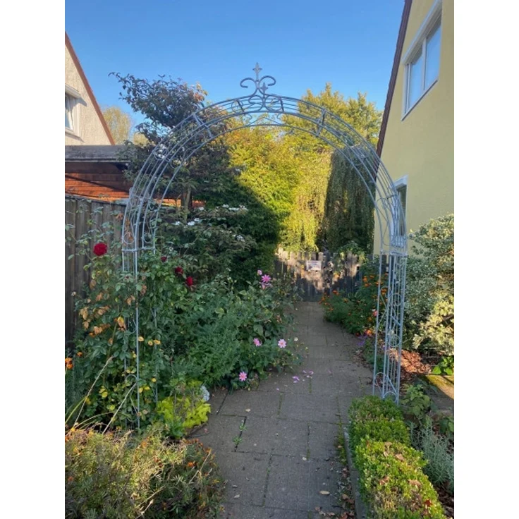 GardenAndPools 'PARIS' Rosenbogen Lilie Spitze, 140cm, Verzinkt – Bild 3