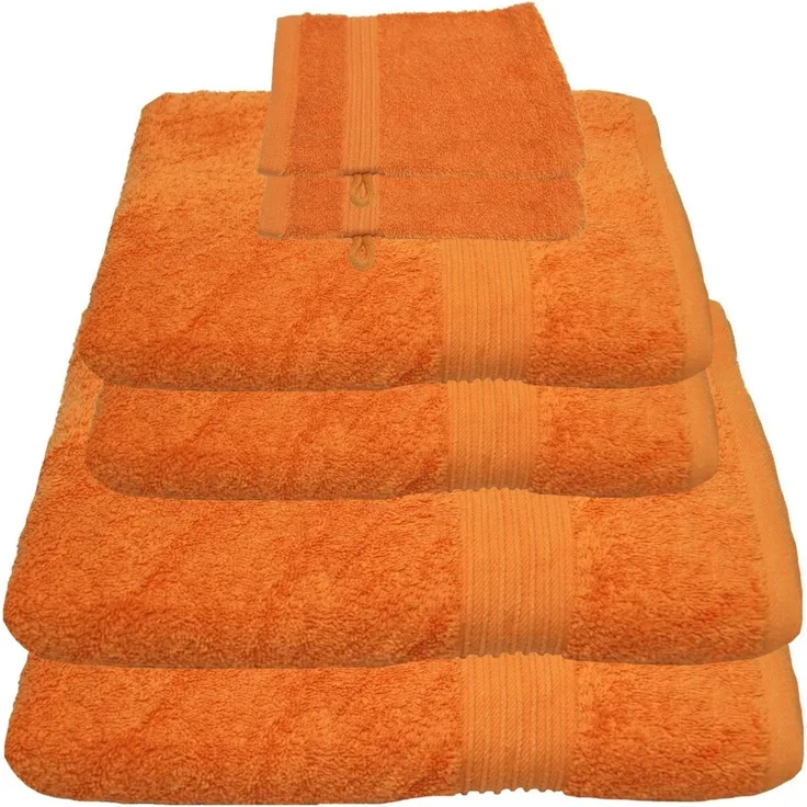 Julie Julsen Handtücher 6-Handtücher-Orange, Baumwolle (6-St)