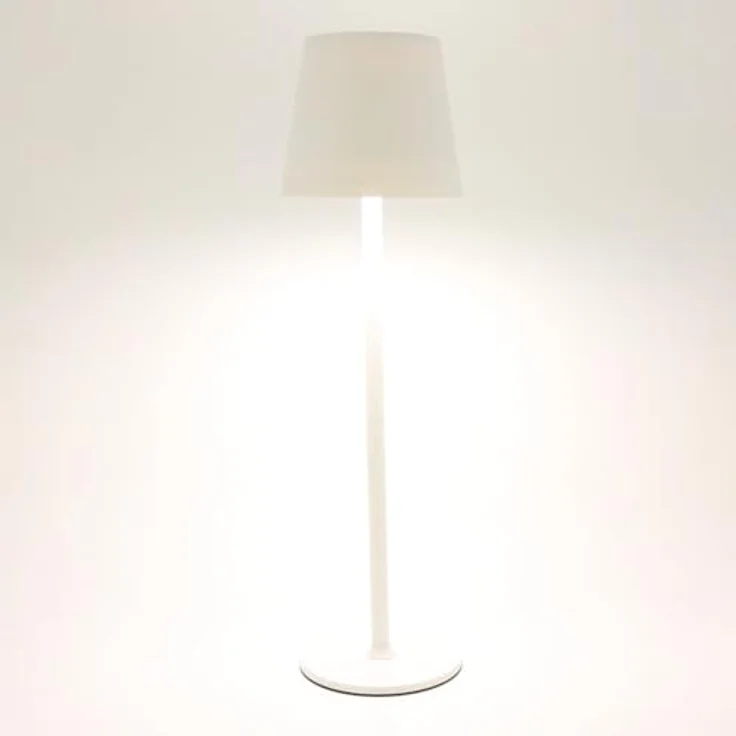 Idena 50124 Touch LED Tischlampe, dimmbar, 2 Höhen, USB-Anschluss, weiß – Bild 4