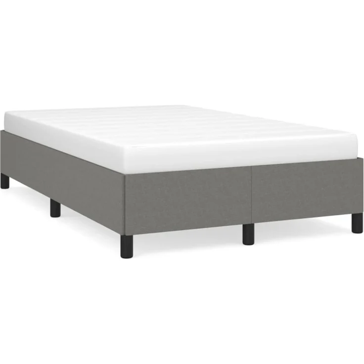vidaXL Polsterbett, Stoff, 33,5 cm, Dunkelgrau, 120x190 cm – Bild 2