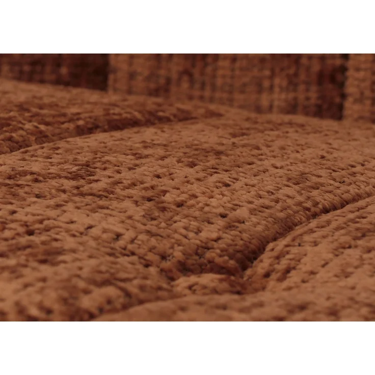Schaukelstuhl HWC-K10, Relaxsessel, Holz FSC® Stoff/Textil Chenille (465g/m²) ~ terrakotta, Gestell Walnuss-Optik – Bild 4
