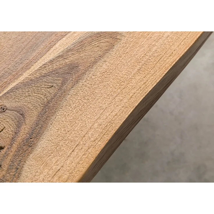 Baumtisch Sheesham 240x100x79 natur sandgestrahlt / Mikado-Beine anthrazit matt FREEFORM 5 – Bild 5