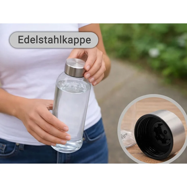 ZOLLNER Trinkflasche, 1000 ml, transparent, mit Schraubverschluß – Bild 6