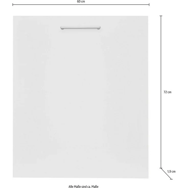 nobilia® Frontblende "Laser", durchgehende Türfront für vollintegrierte Geschirrspüler, in den Breiten Breiten 45 und 60 cm – Bild 3