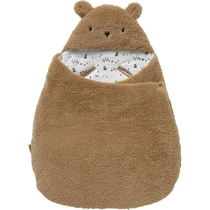 vertbaudet Fußsack 2-in-1 Baby Ausfahrsack/Wickelunterlage, Plüsch, 1er-Pack