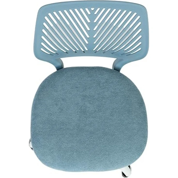 FurnitureR Teenage Office Stuhl, höhenverstellbar, armless Sitz, bunt, Study für Zuhause und Büro, Computersitz, ergonomisch & Swivel, 40,5 x 44 x 87 cm, Curio Blue – Bild 6