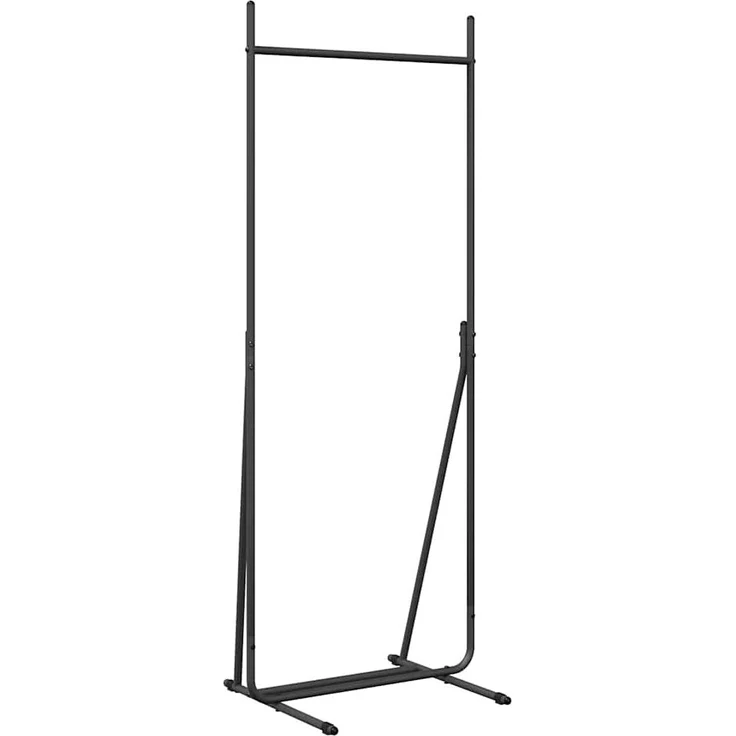 vidaXL Kleiderständer Schwarz 62 x 48 x 158 cm Stahl 868443 – Bild 1