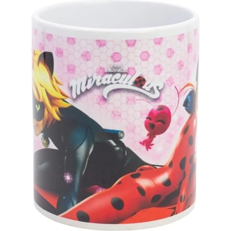 Miraculous Ladybug Tasse 325ml – Pinkcell Keramikbecher im Geschenkset für Kinder – Bild 2
