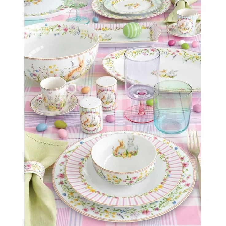 EasyLife Kuchenteller Happy Easter, Höhe: 2cm, Farbe: Mehrfarbig, Motiv: Ostern – Bild 2