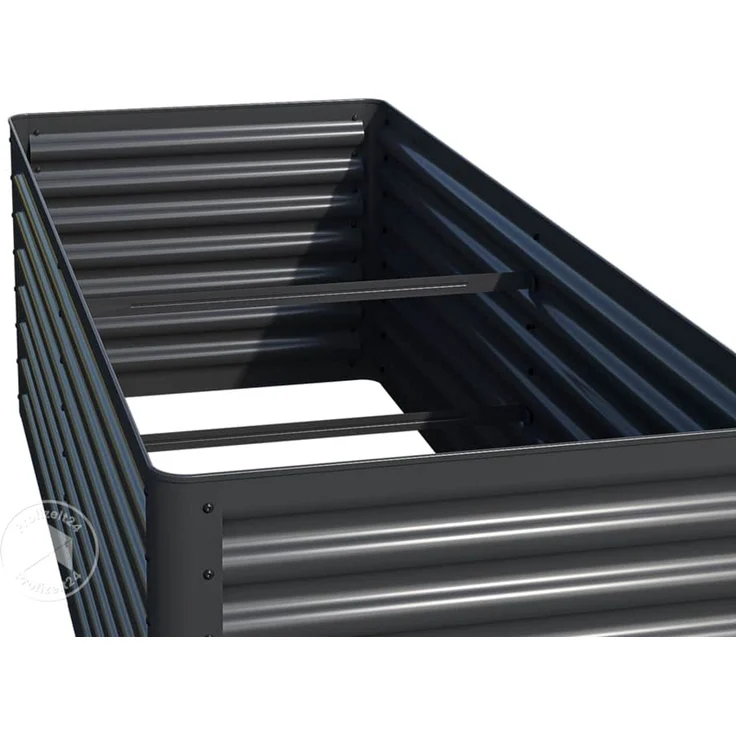 PRIMEYARD Hochbeet LUCA anthrazit Stahlkonstruktion 150x60x60 cm – Bild 3