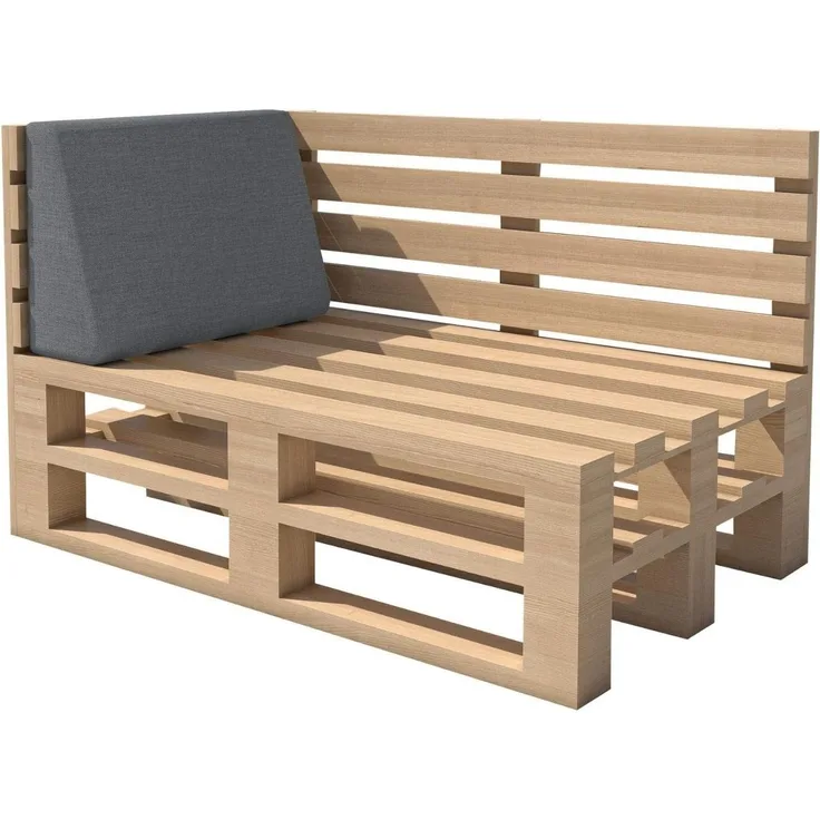 chilly pilley Palettenkissen Gartenkissen Palettenauflage Palettenpolster Indoor Outdoor Waschbar Abnehmbar Sitzkissen Rückenkissen (Seitenkissen 60 x 40 x 10/20, Silber)