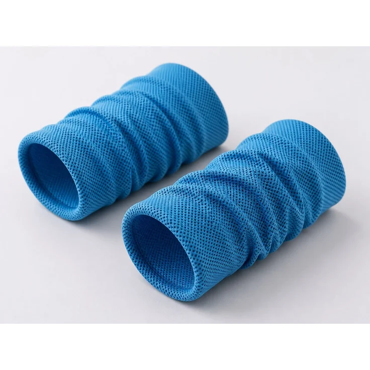 2er Set kühlende Sport-Handgelenkbänder schnelltrocknend Blau – Bild 3