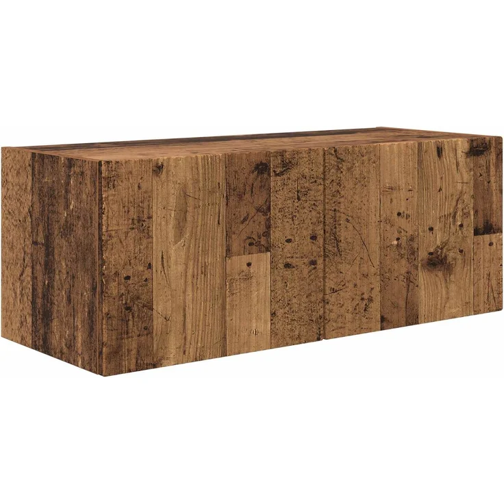 TV-Wandregal Wandmontiert 4 pcs Altholz Holzwerkstoff – Bild 5