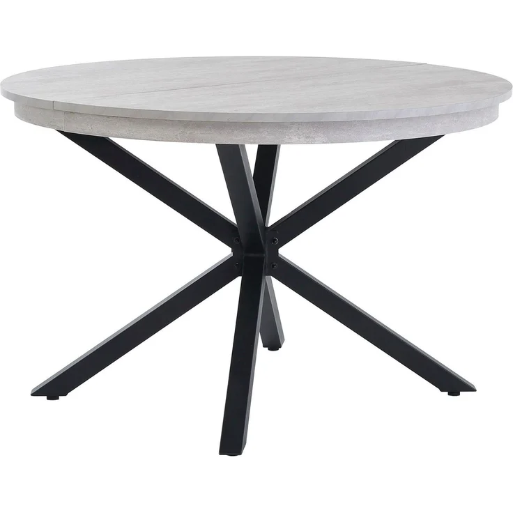 Jockenhöfer Gruppe Esstisch Olbia, rund, ausziehbar (120-160cm), platzsparend, Metalluntergestell – Bild 5