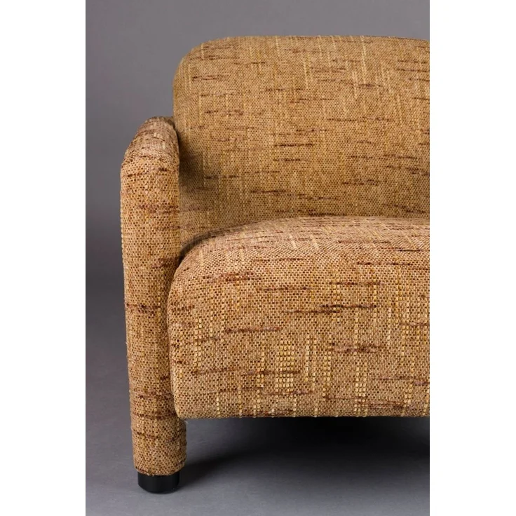 Loungesessel Kent Ochre mit Eukalyptusholz-Gestell von Dutchbone – Bild 9