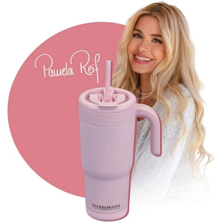 FACKELMANN x Pamela Reif Thermobecher Isoliertrinkbecher, Coffee-to-go Becher, Edelstahl Trinkbecher – Bild 4