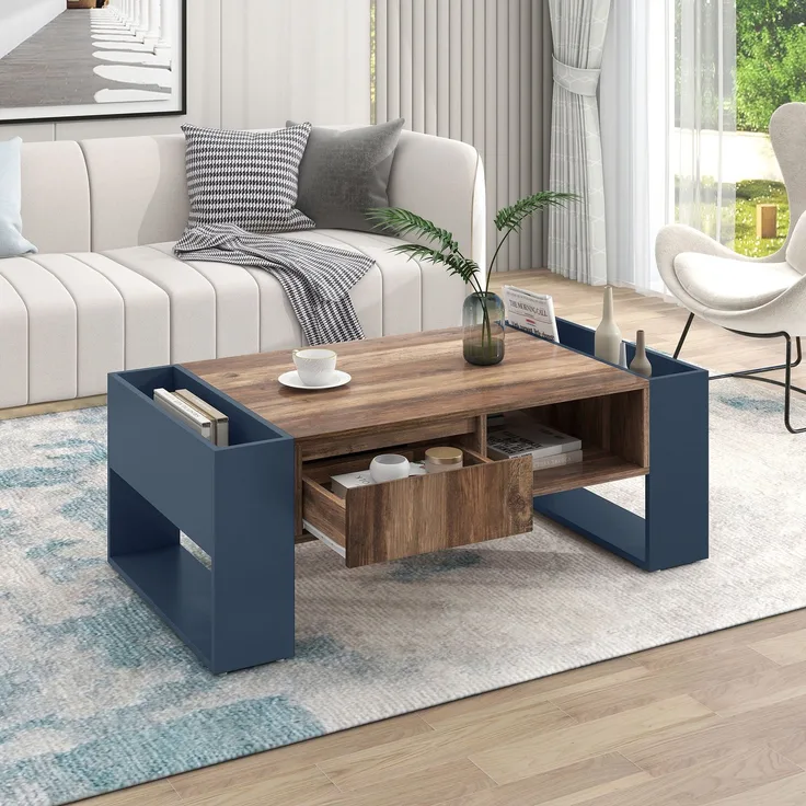 Schrank Holzfarbe Schwarz Sideboard Aufbewahrung Kommode Spanplatte Melamin modern 111x40x60cm