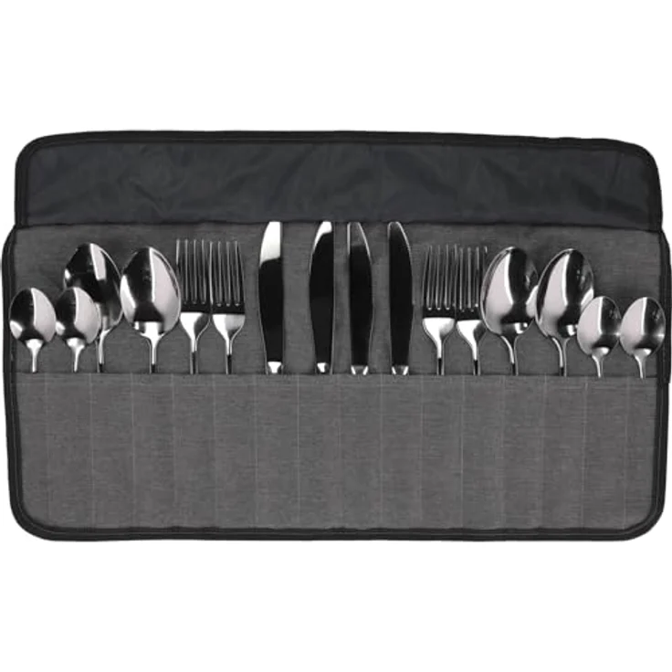 BERGER Edelstahl Besteck-Set 16-tlg. für 4 Personen | Robust und rostfrei, inkl. praktischer Aufbewahrungstasche – Bild 1