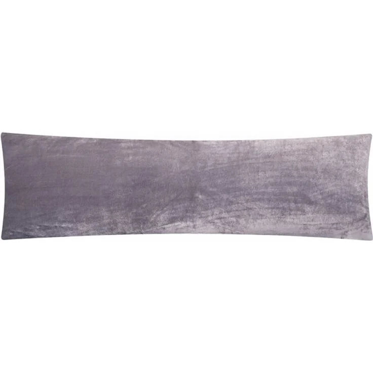 Heubergshop Seitenschläferkissenbezug, (1 Stück), 40x145cm, Fleece Winter flauschig weich warm Kissenbezug (Anthrazit) – Bild 3