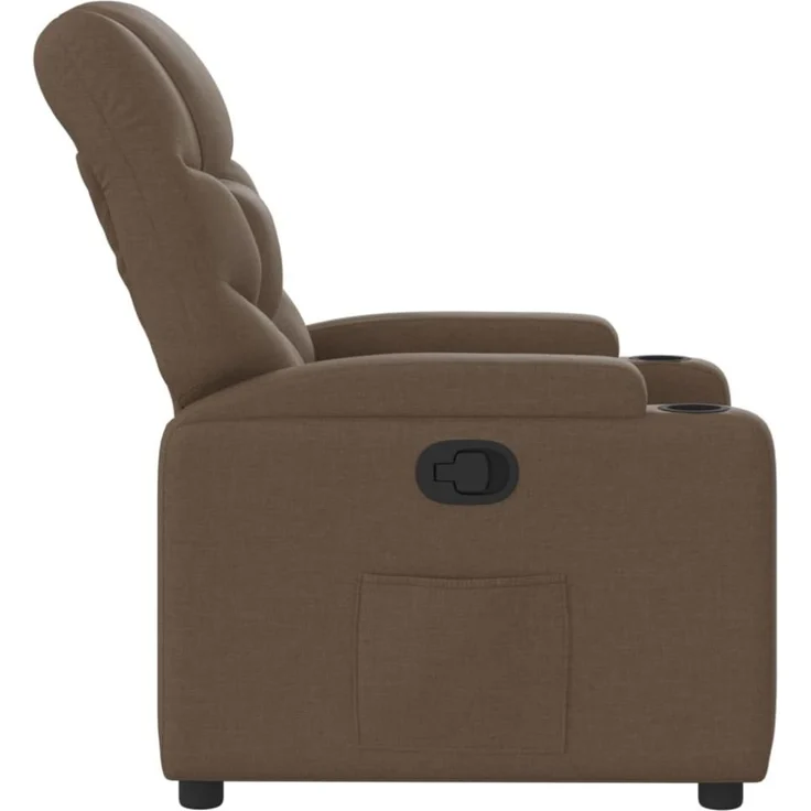 vidaXL Relaxsessel Braun Stoff 372445 – Bild 3