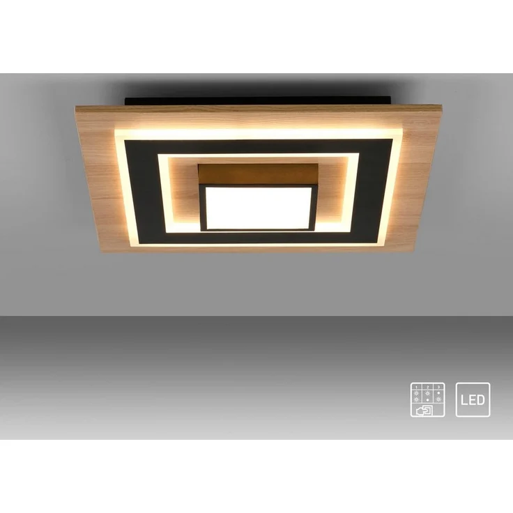 JUST LIGHT Deckenleuchte TOLA, Ein-/Ausschalter, LED fest integriert, Warmweiß, LED, separat steuerbar (Schalter) – Bild 3